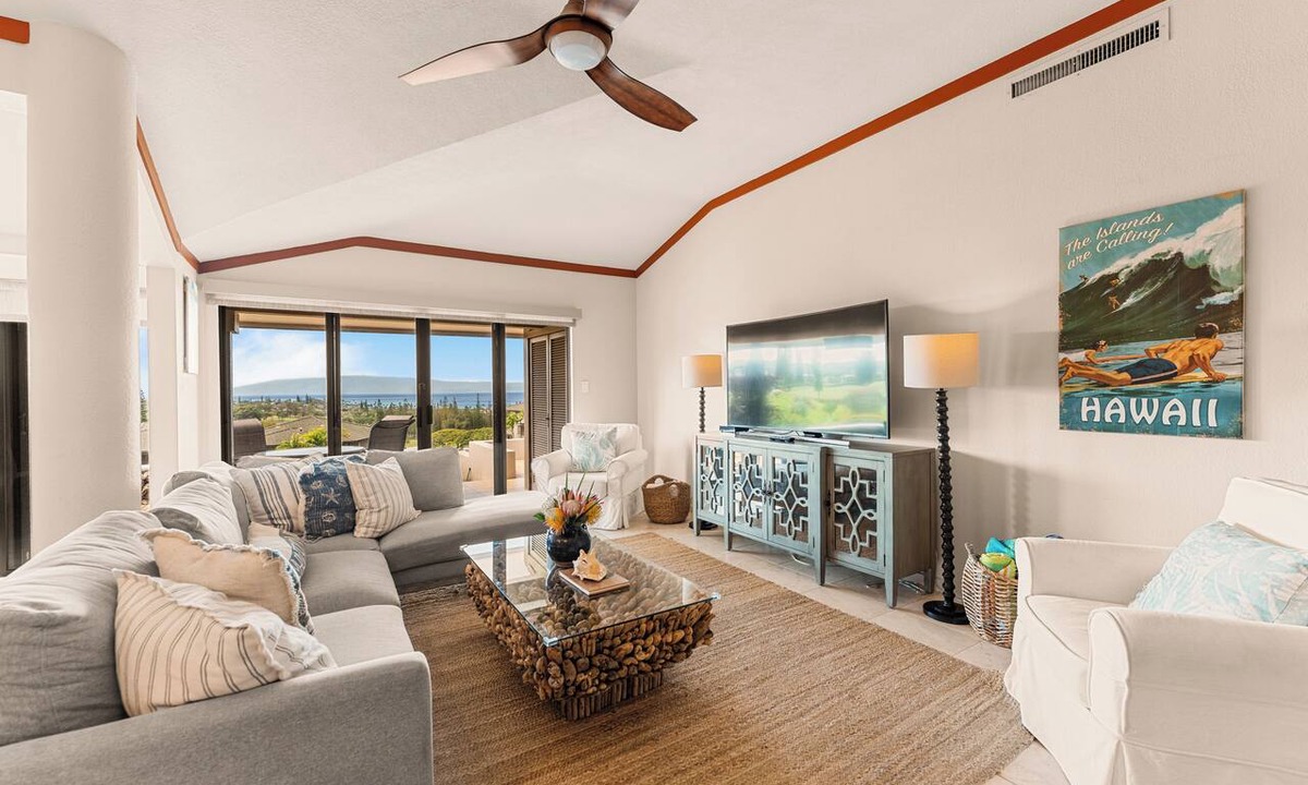 Kapalua Condo | Amazing Ocean View-Sleeps 6-Kapalua Golf Villa 21P-Cold Central AC-Spacious