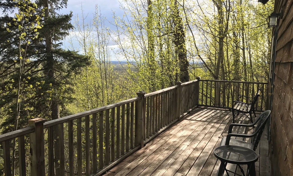 Talkeetna Cabin | Birchcrest Cabin On Unique Ridge Top With Views of Denali and the Alaska Range