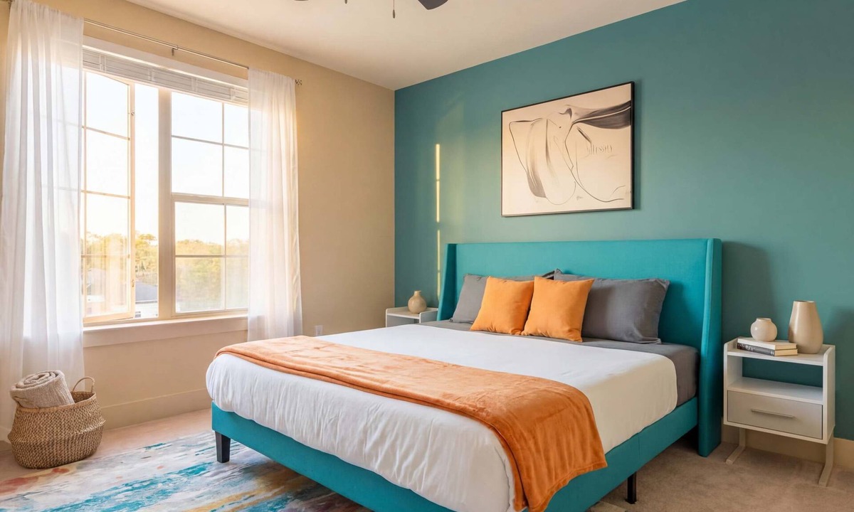 Riverside Apartment | Chic King 1BR Downtown Access, Pool, Parking & Gym