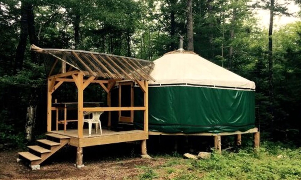 Chatham RV Rental | Cozy Yurt in the Peaceful Woods in Chatham, NH