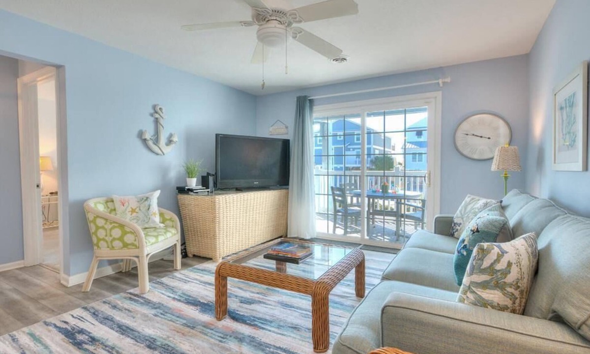 Long Beach Condo | Enjoy ocean views at WBV 103 A Stones Throw, a cozy 2BR condo in Oak Island.
