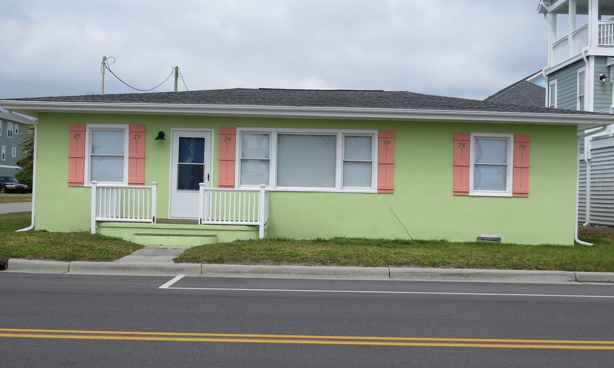Kure Beach House | LOCATION, LOCATION, LOCATION! Ocean View Cottage Across from Beach Access