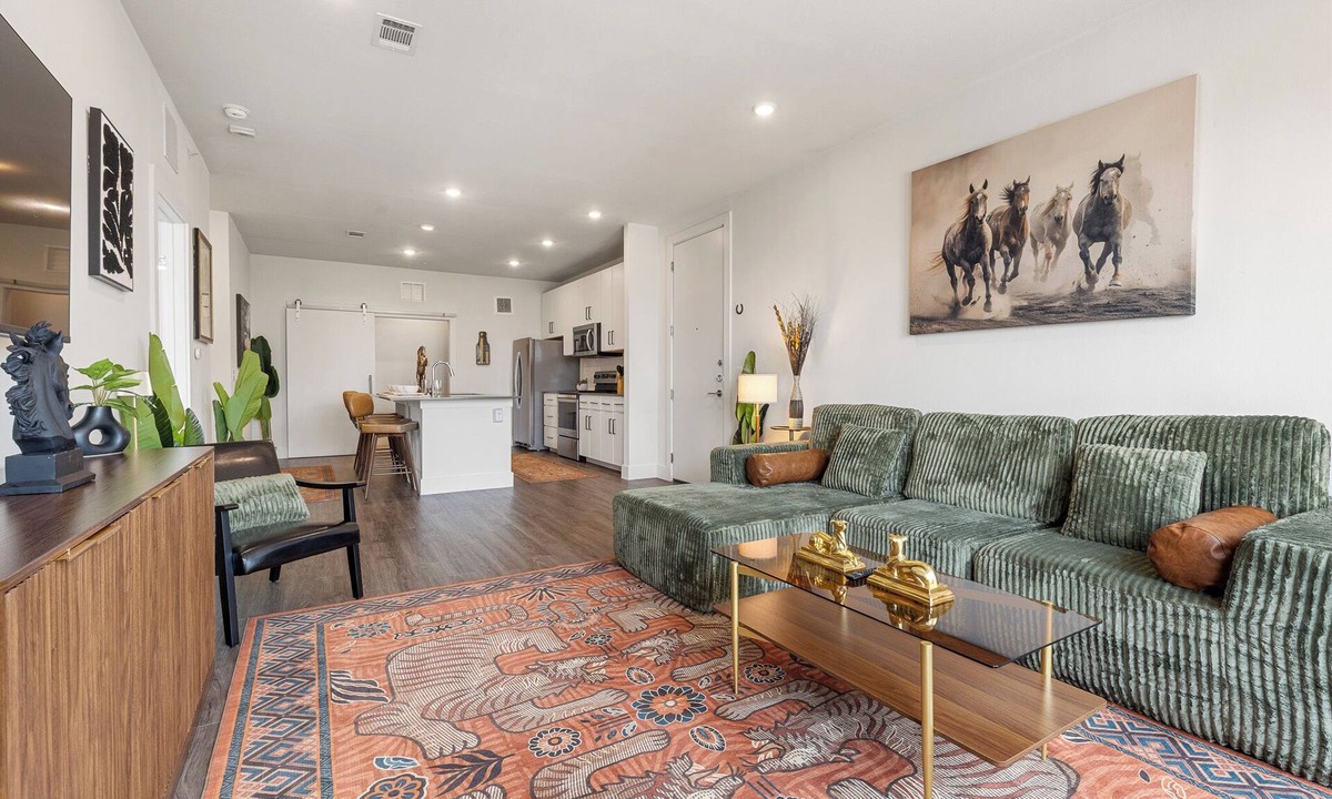 Austin Apartment | Modern 1BR Retreat w/Resort Pool& Stylish Living