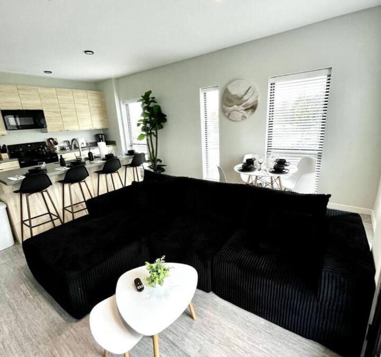 Downtown Des Moines Apartment | Monochrome Den