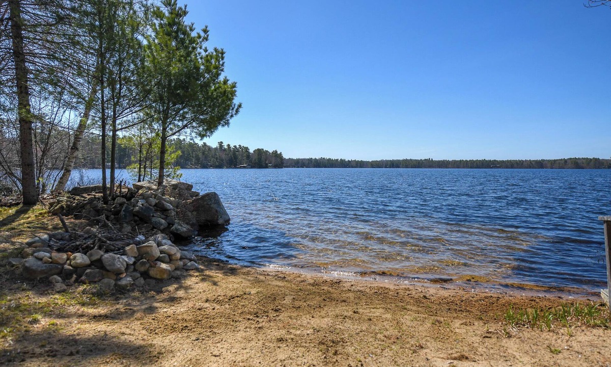 South Casco Cottage | New for 2026! Thomas Pond Cottage with Sandy Beach, Firepit & Lake Views
