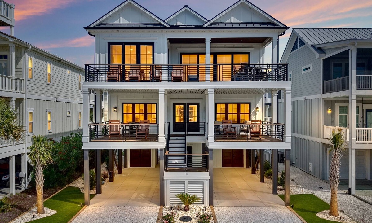 Ocean Isle Beach House | New Luxury Home, Private Pool, Elevator, Ocnfrnt Pool Access, Easy Beach Access