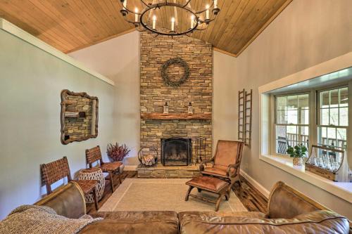 Burnsville House | Relax Fireside: Burnsville Gem w/Game Room & Deck