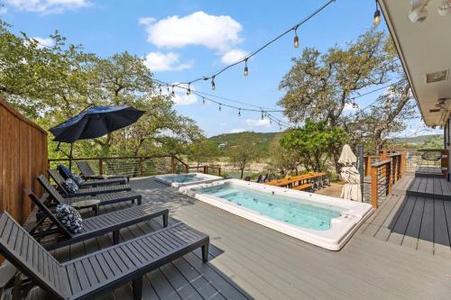 Leander House | Secluded Hill Country Getaway: Hot Tub, Swim Spa and Beautiful Views