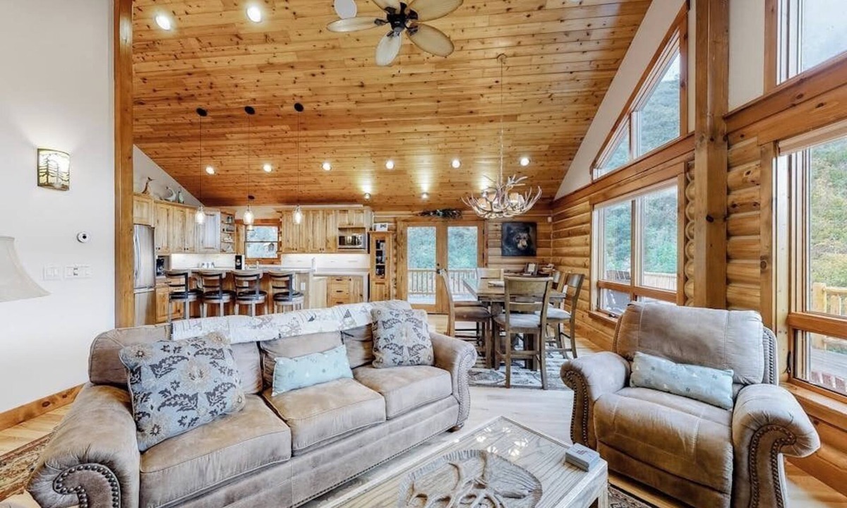 Turtle Lake House | Secluded home with amazing mountain & lake views, deck, fireplace, & WiFi