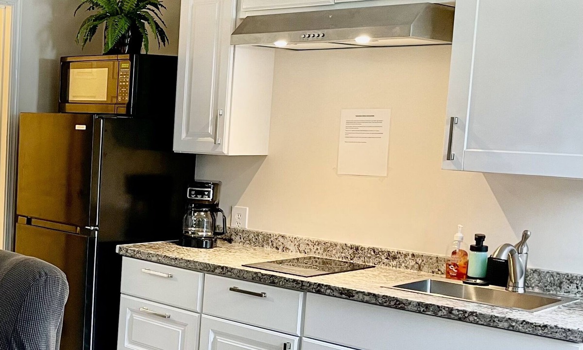 Haines Apartment | Suite one bedroom with twin loft.