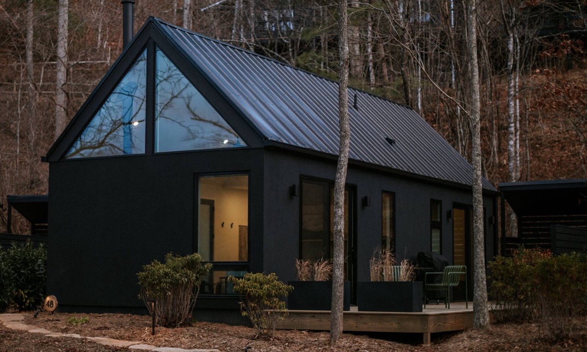 Asheville Cabin | Tranquil Modern Hideaway | Hot Tub | Wood Stove | Firelight at Shope Creek