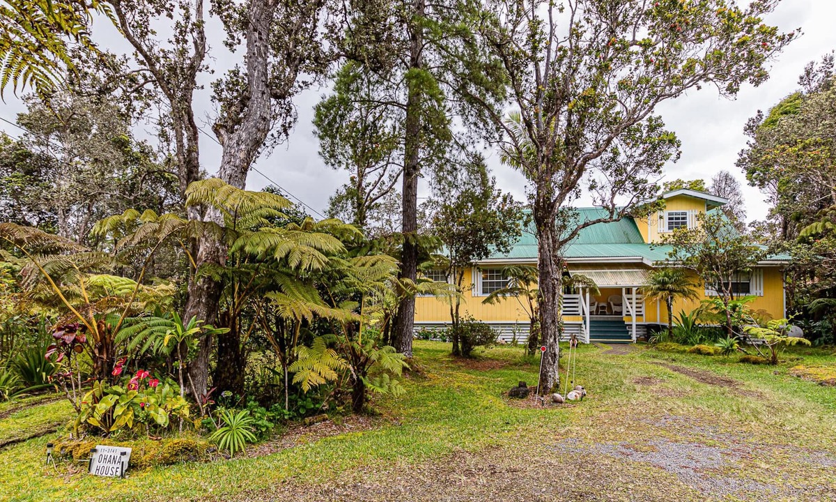 Volcano House | Volcano's Ohana House Popular Rainforest Hideaway Sleeps 8