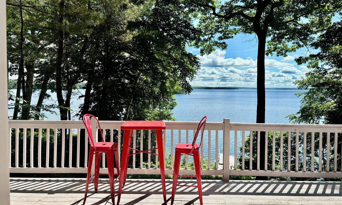 Sebago House | Waterfront Property with Hot Tub, Sauna & Views!