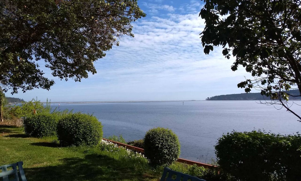 Sequim House | Waterfront, Views, Garden Setting, King Bed