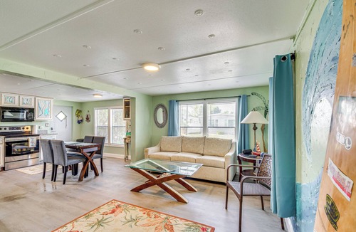Vista Del Mar House | 1 Mi to Beach: Home w/Dock on Canal in Hudson