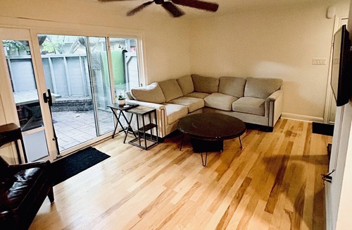 North Shoal Creek Condo | 2000 sq ft two story 2 bedroom 1 bath condo w/ fenced patio
