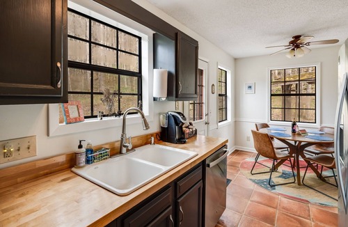 Mars Hill Cabin | A Design-Led Mountain Retreat ~ Cozy 2BR Cabin ~ Firepit, Brook, Gas Fireplace