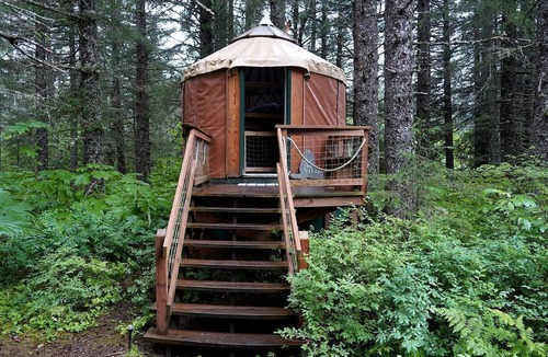 Bear Creek RV Rental | Alaska Glamping Yurt for Family Friendly Adventure