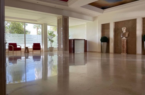 Marbella Seafront Promenade Apartment | Apartment 'Edificio Caesar Imperator' with Sea View, Pool, Wi-Fi & Garden