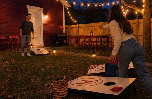 South Park House | Arcade Game Room + Sleeps 12 Fast WiFi + Workspace Backyard Hangout
