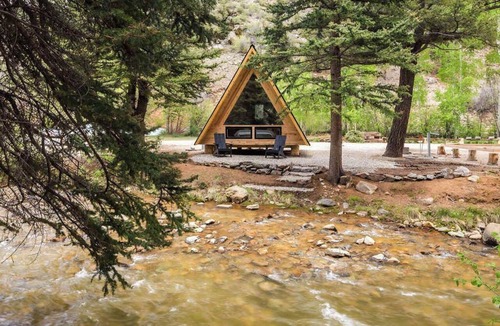 Grant Cabin | Babbling Brookside A-Frame - LostFork Basecamp