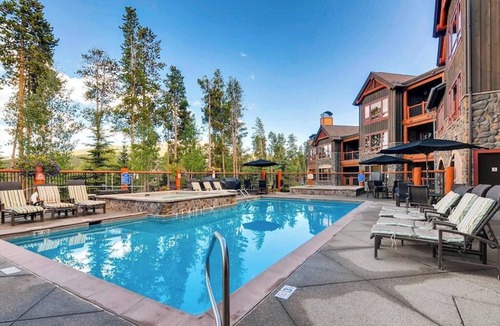 Four O'Clock Condo | Breckenridge villa next to the Snowflake lift with shared hot tub & pool
