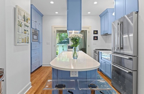 Hancock House | Central Austin home with private pool and hot tub