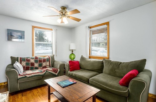 Spenard House | Central dog-friendly cabin with enclosed yard, deck, WiFi, & washer/dryer