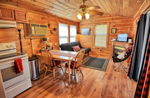Crumpler Cabin | Charming 2-bedroom tiny home in Crumpler, NC, perfect for a cozy getaway.