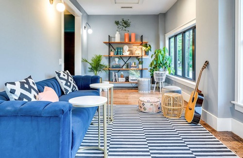 West End House | Chic Colorful Studio with Free WiFi & Partial AC - Walkable Downtown Location