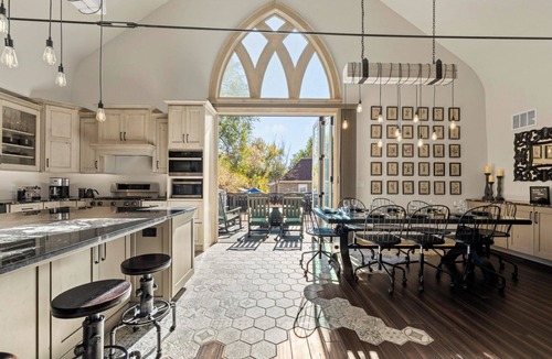 Central Colorado Springs House | Converted Historical Church: Luxe, 4 King Bed, Accessible, Downtown, Chef Kitchn
