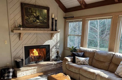 Sugar Mountain Ski Chalet | Creekside Chalet w/ Hot tub, Fireplace, and dedicated office