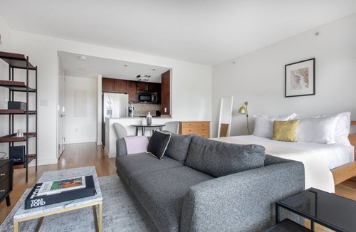 Back Bay East Apartment | Dapper Back Bay Studio, w/Gym, walk to Newbury St. by Blueground