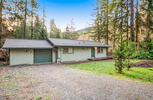 Sudden Valley House | Dog-Friendly Rustic Home w/Deck, Gas Grill, Wood Stove, Fast WiFi, & Partial A/C