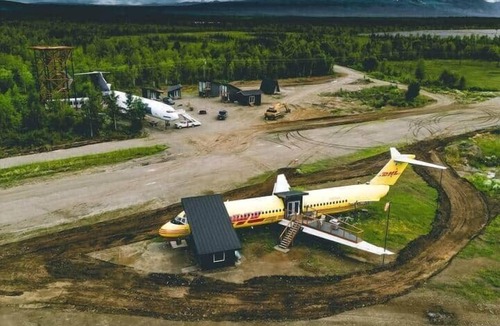 Houston House | Epic DC-9 Airplane House: Sauna, Wing Deck & Cockpit
