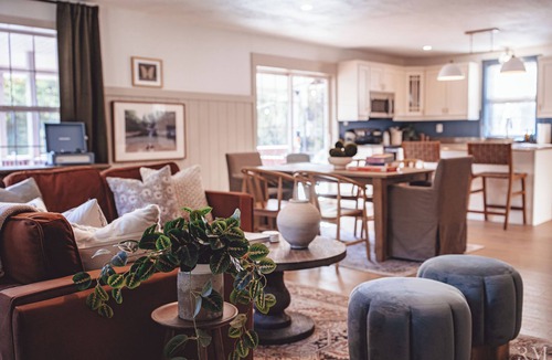 Rockbridge Cottage | Fall in Hocking Hills, Luxury Cottage with Hot Tub, Fire Pits, & Pond