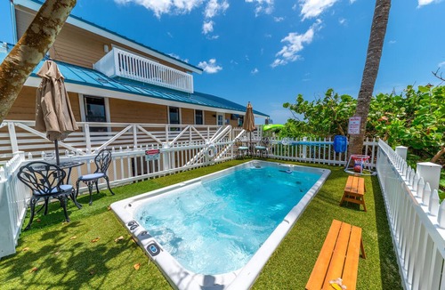 Stuart House | Gemini Beach: 7 BR/4.5BA FL Beach House on 2 beaches, 2 Heated Pools + Dock!
