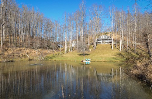 Mars Hill House | Grand Opening Private Mountain Estate! Big views on 20 special acres w/ pond!