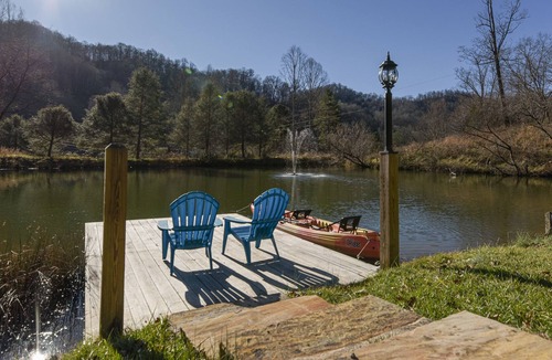 Mars Hill House | Grand Opening Private Mountain Estate! Big views on 20 special acres w/ pond!