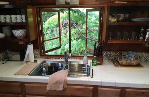 Eden Roc Cabin | Hawaiian Tree House Cabin - A/C and 15 Minutes to Volcano National Park