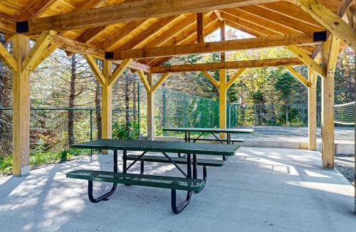 Northport House | Inviting dog-friendly cabin with wooded views, full kitchen & firepit