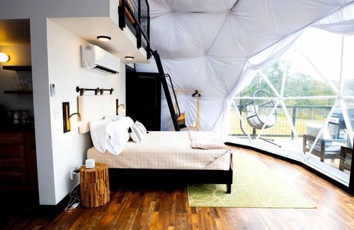 Coosa Cabin | Inviting Dome with Panoramic Views in Cedar Bluff, Alabama