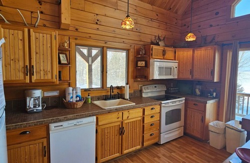 Northeast Somerset Cabin | Lake Front, Pet-Friendly Cabin with Canoe and lake views