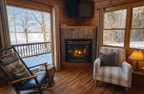 Northeast Somerset Cabin | Lake Front, Pet-Friendly Cabin with Canoe and lake views