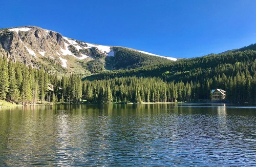 Saint Mary's Cabin | Lakefront 1-bedroom cabin in St. Mary's Glacier, Idaho Springs