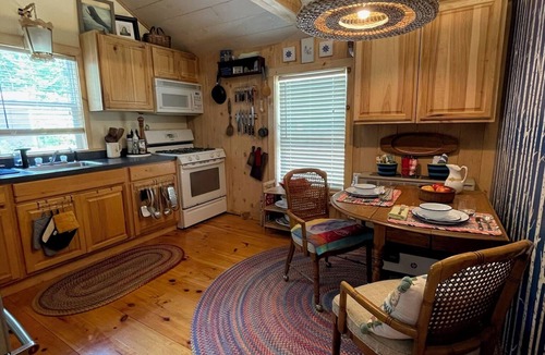 Raymond Cottage | Loon Call Cottage: 1 min. Walk to Little Sebago Lake Front + Hot Tub & Canoe
