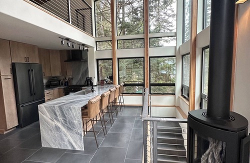 Alyeska House | Luxurious Orca Mountain Chalet - Nestled in Towering Trees with a Private Creek!