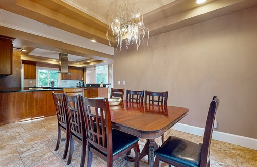 Sequim House | Luxurious tropical home with private hot tub atrium, theater & pond