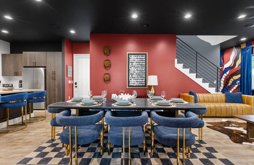 South Manchaca House | Luxury Austin Retreat for 30 with Pool, Sauna, Plunge