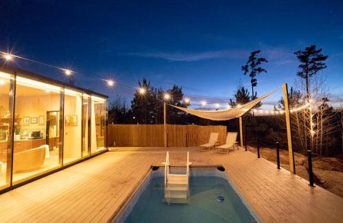 Oakhurst House | Mist - Mirror Cabin, View , Pool, Grill, Fire pit